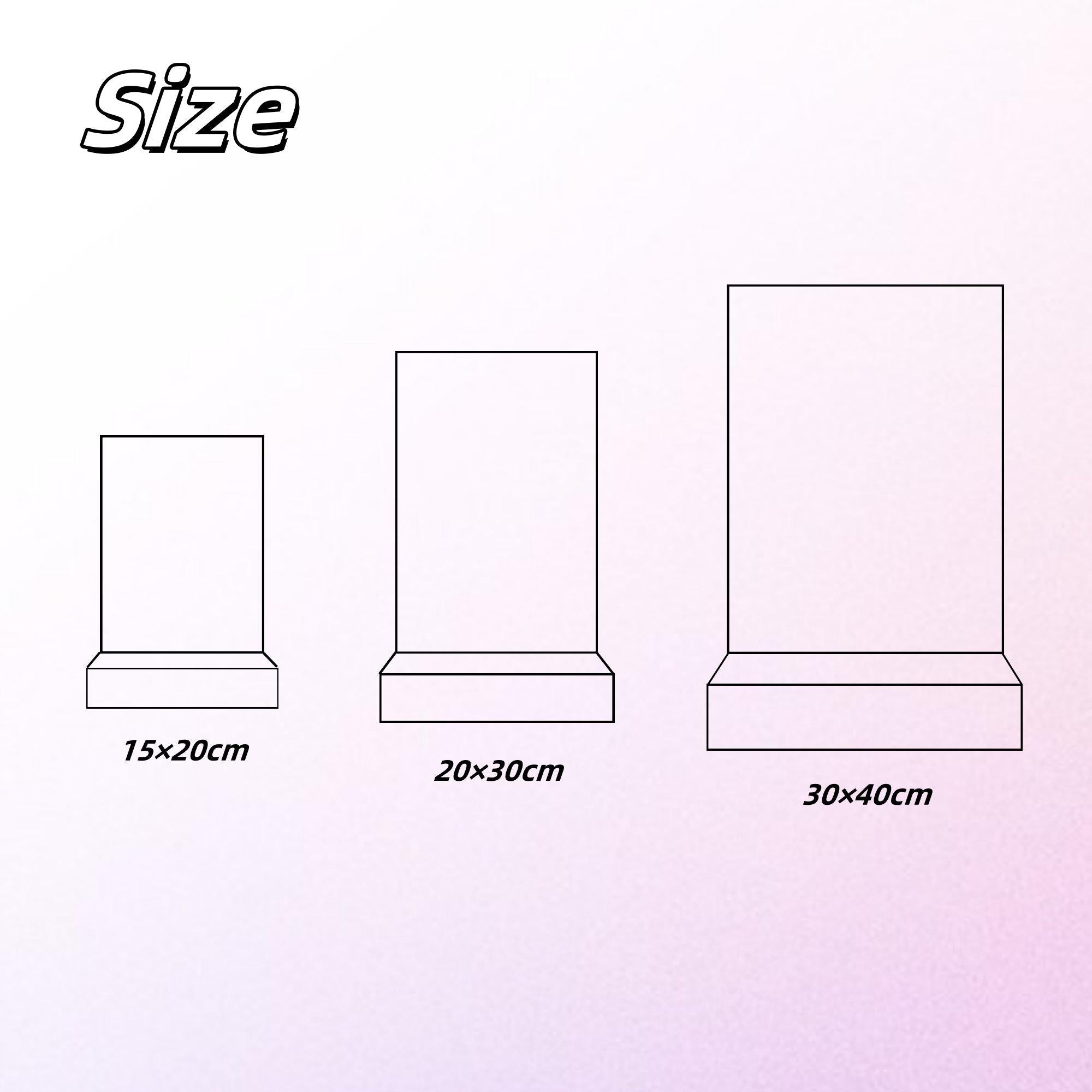 Personalized Photo Engraved Glass Portrait: LED Light Keepsake